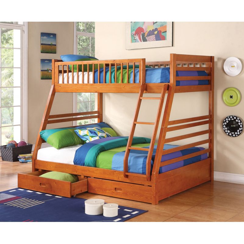 Coaster - Ashton Twin/Full Bunk Bed (Honey Oak) - 460183