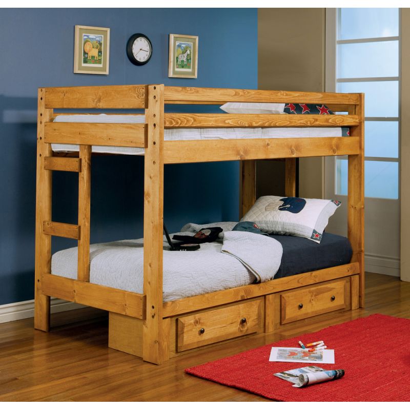 Coaster - Wrangle Hill Twin/Twin Bunk Bed (Amber Wash) - 460243