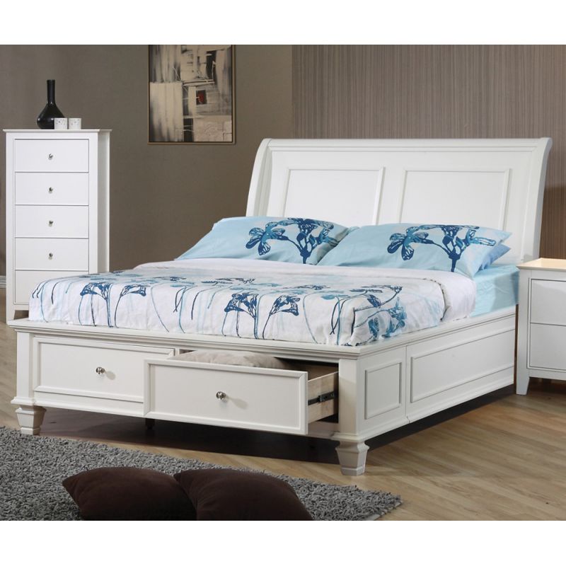 Coaster Company Louis Philippe Collection Twin Bed, White 