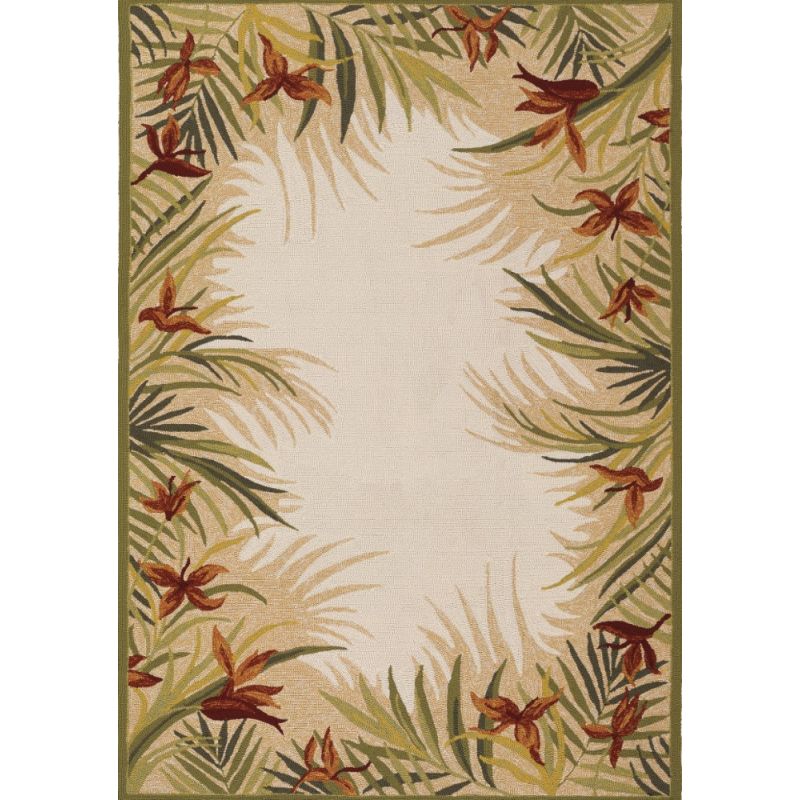 Couristan - Covington Tropic Gardens/Sand Multi Rug - 8' x 11' - 21291021080110T