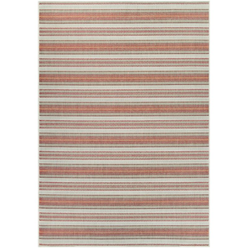 Couristan - Monaco Marbella/Coral-Ivory-Pewter Rug - 3'9'' x 5'5'' - 60413151039055T