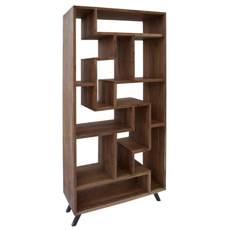 Crestview Collection - Bengal Manor Acacia Wood Multi Level Etagere - CVFNR478