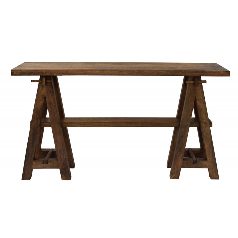 Crestview Collection - Bengal Manor Mango Wood A-Frame Narrow Console - CVFNR424