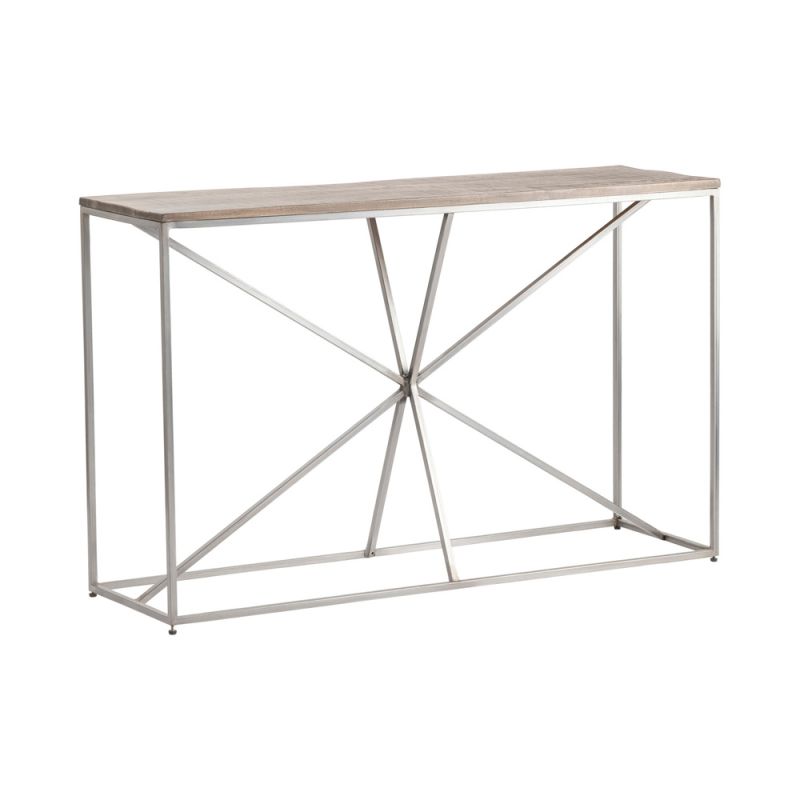 Crestview Collection - Bengal Manor Rough Mango Wood and Iron Asterisk Rectangle Console Table - CVFNR676 - CLOSEOUT
