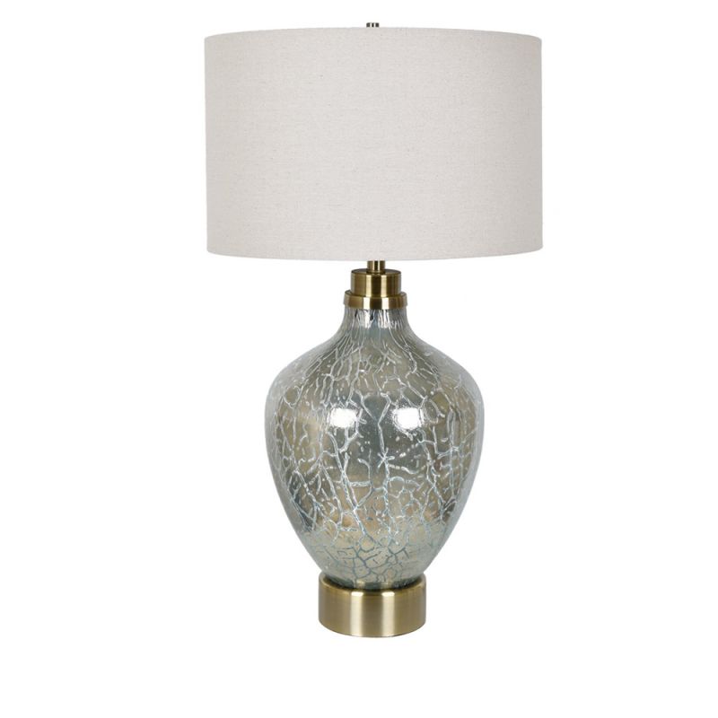 Crestview Collection - Celest Glass & Metal Table Lamp - CVAZBS044