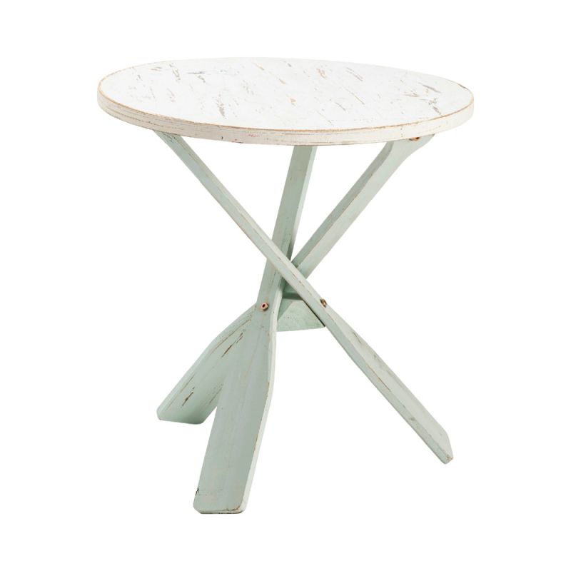 Crestview Collection - Chesapeake Two Tone Paddles Accent Table - CVFZR1731
