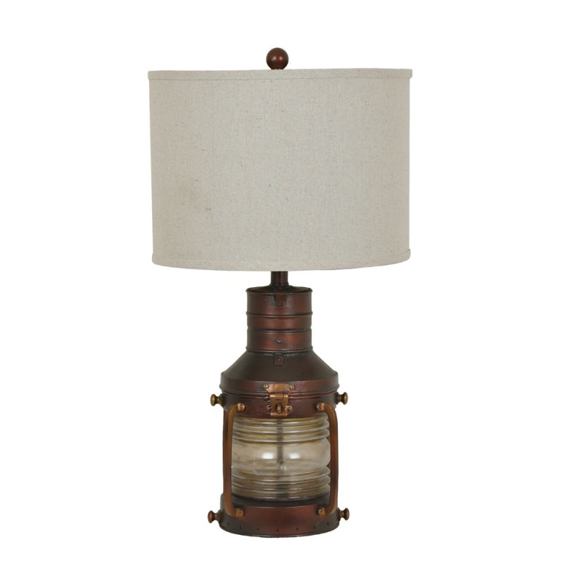 Crestview Collection - Copper Lantern Table Lamp - CVABS964