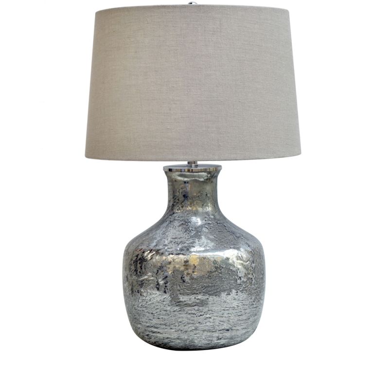 Crestview Collection - Glass Table Lamp in Silver - CVIDZA011