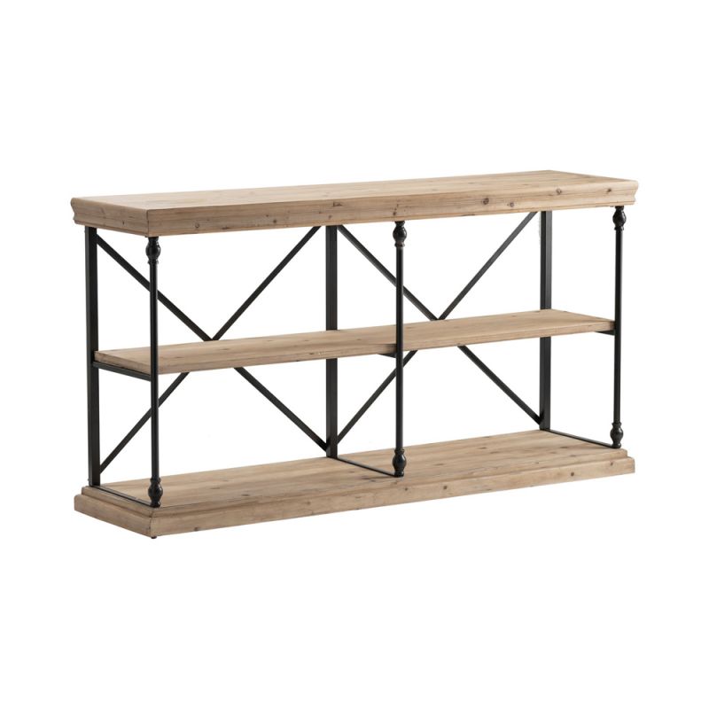 Crestview Collection - La Salle Metal and Wood Console Table - CVFZR1499