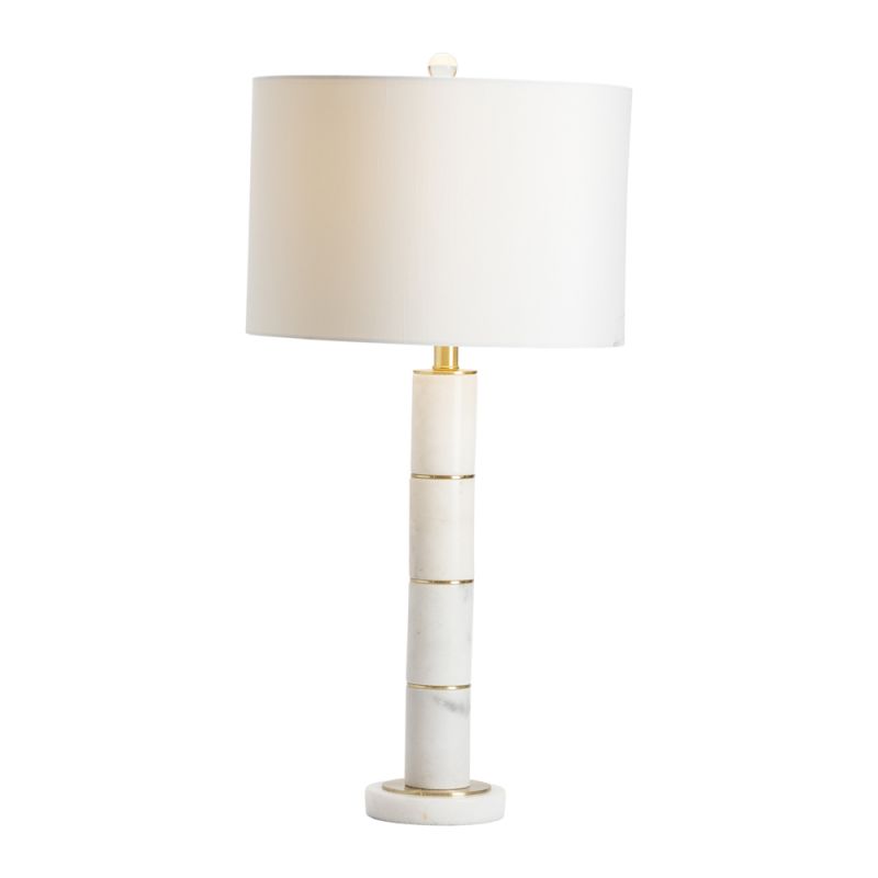 Crestview Collection - Marble Column Table Lamp (Set of 2) - CVAVP614