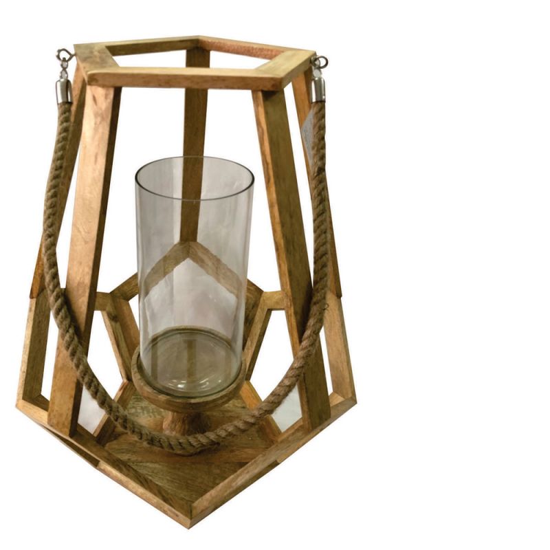 Crestview Collection - Myers Medium Candle Holder with Hemp Handle I - CVCZHN016S - CLOSEOUT