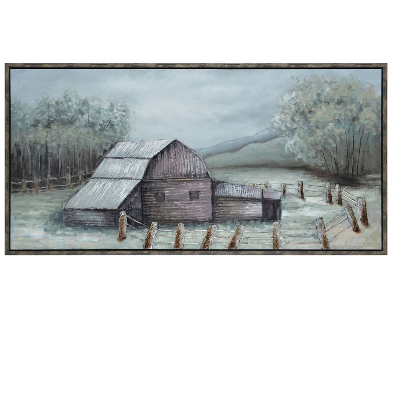 Crestview Collection - Perry Farm Hand Painted Canvas - CVTOP2687 - CLOSEOUT