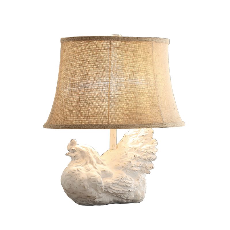 Crestview Collection - Rooster Table Lamp Burlap Shade (Set of 2) - CVAVP894