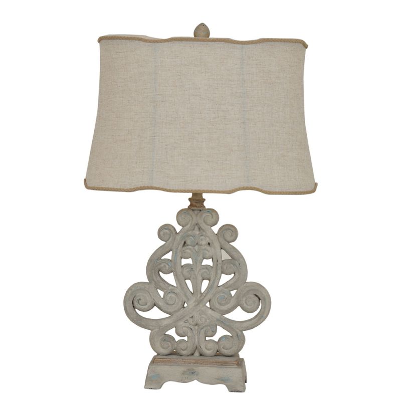 Crestview Collection - Sarah Table Lamp Natural Linen Shade - (Set of 2) - CVAVP283