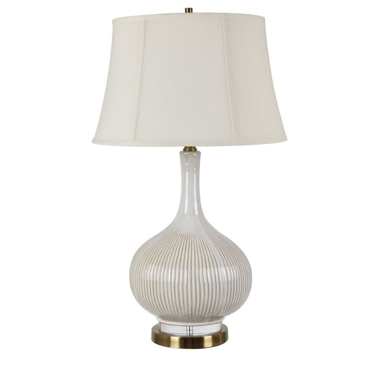 Crestview Collection - Sawyer White Table Lamp - CVAZP028B