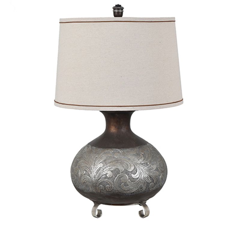 Crestview Collection - Silver Canyon Table Lamp - CVAVP1567
