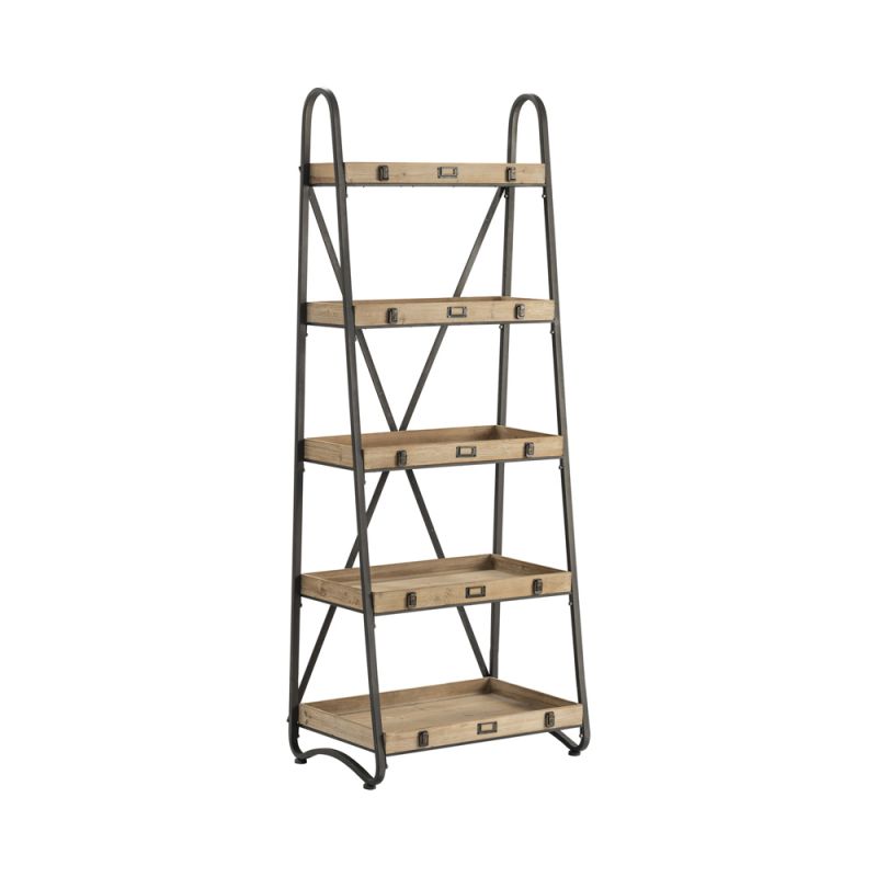 Crestview Collection - Voyager Metal and Wood Tiered Etagere - CVFZR867