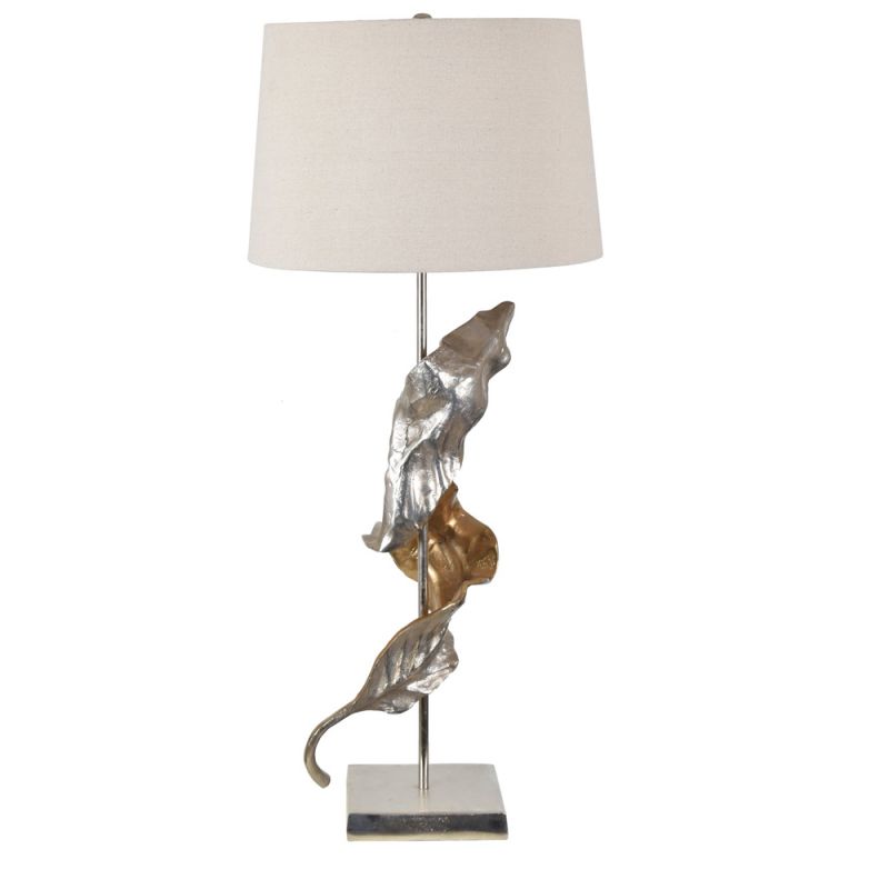Crestview Collection - Willow Two-toned Sculptural Leaf Table Lamp - CVIDZA032