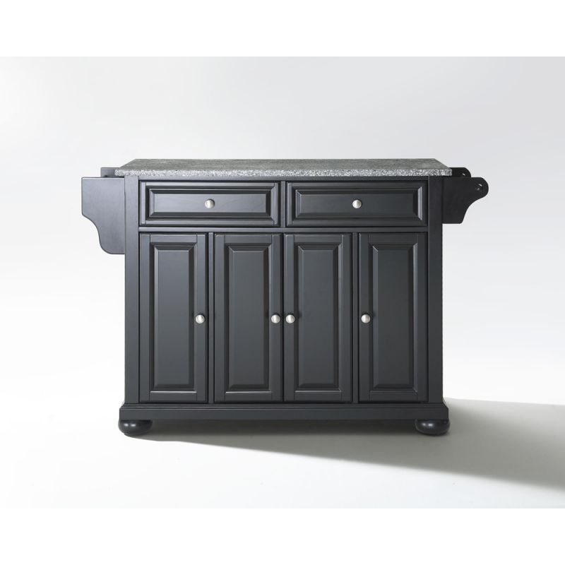 Crosley Furniture - Alexandria Solid Granite Top Kitchen Island in Black Finish - KF30003ABK