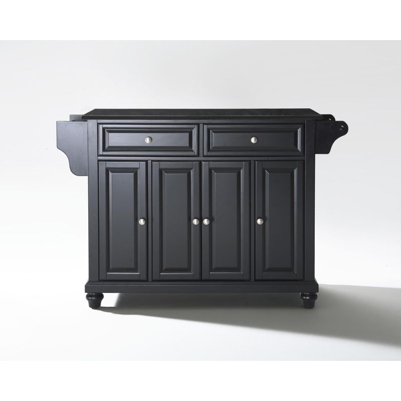 Crosley Furniture - Cambridge Solid Black Granite Top Kitchen Island in Black Finish - KF30004DBK