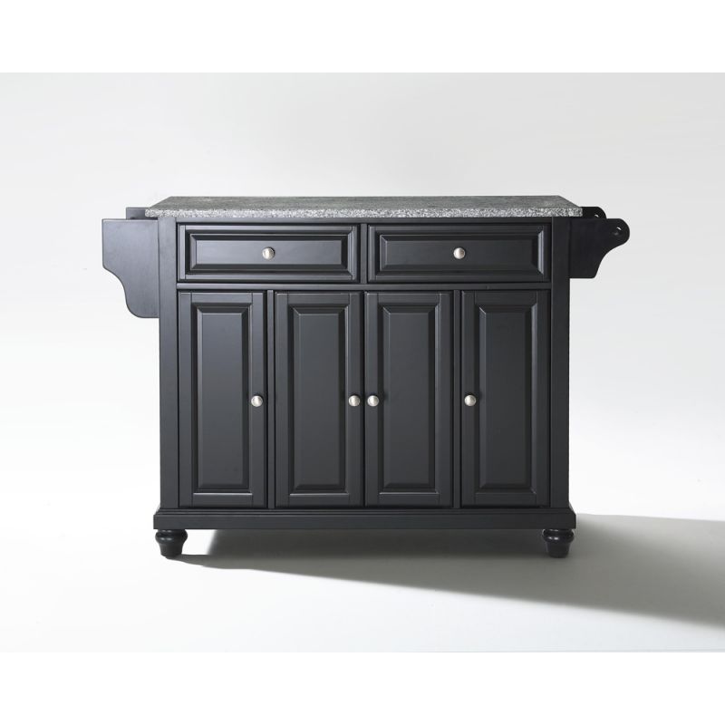 Crosley Furniture - Cambridge Solid Granite Top Kitchen Island in Black Finish - KF30003DBK
