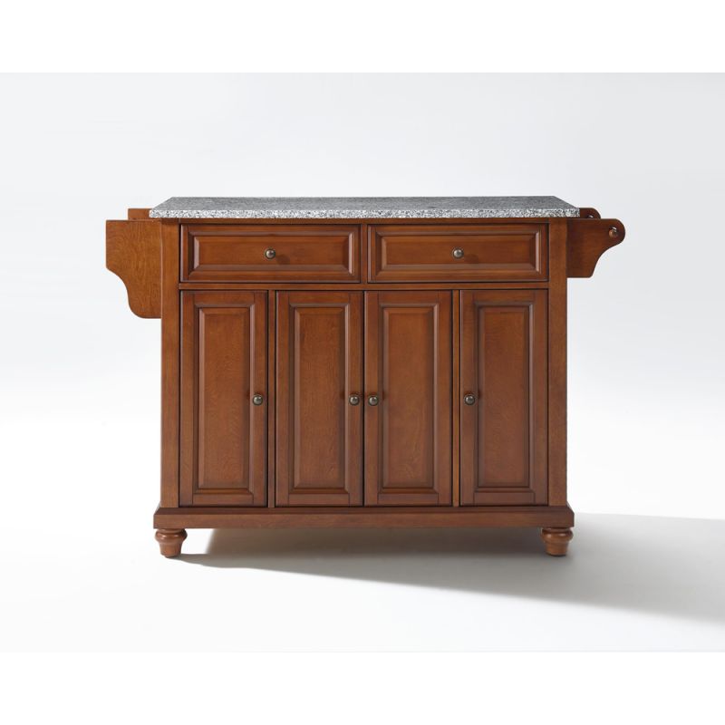 Crosley Furniture - Cambridge Solid Granite Top Kitchen Island in Classic Cherry Finish - KF30003DCH