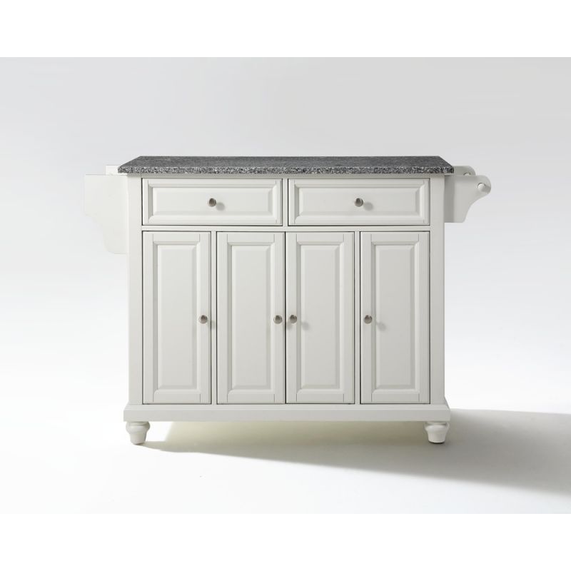 Crosley Furniture - Cambridge Solid Granite Top Kitchen Island in White Finish - KF30003DWH