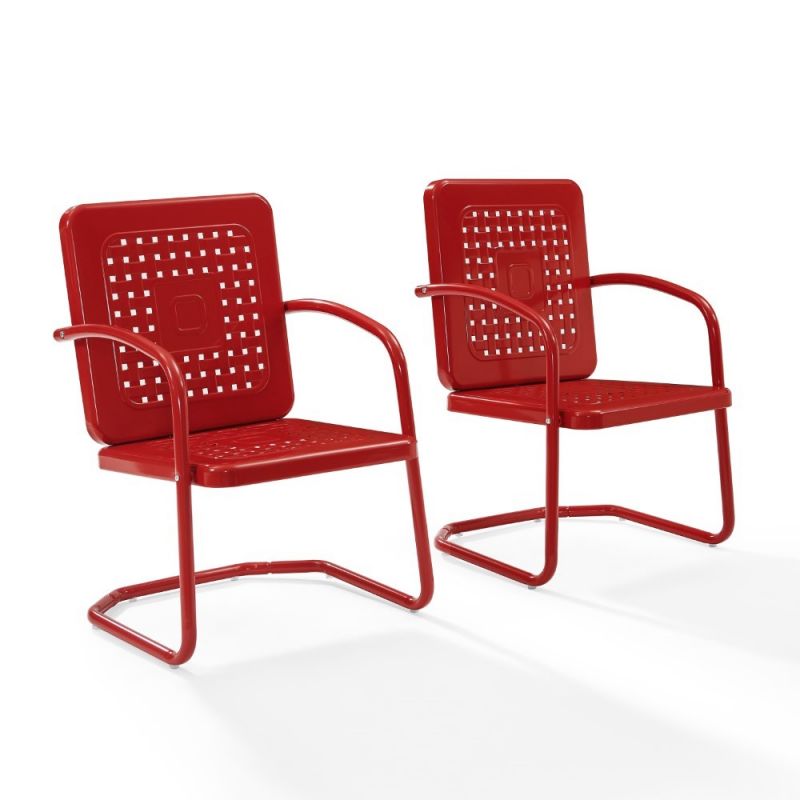 Crosley Furniture - Bates Chair in Red (Set of 2) - CO1025-RE