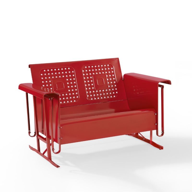 Crosley Furniture - Bates Loveseat Glider in Red - CO1024-RE