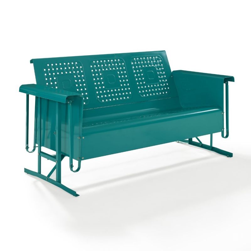 Crosley Furniture - Bates Sofa Glider in Turquoise - CO1023-TU