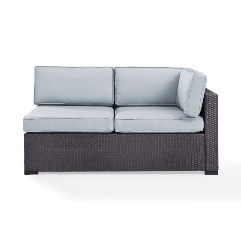 Crosley Furniture - Biscayne Loveseat With Int Arm With Mist Cushions - KO70129BR-MI