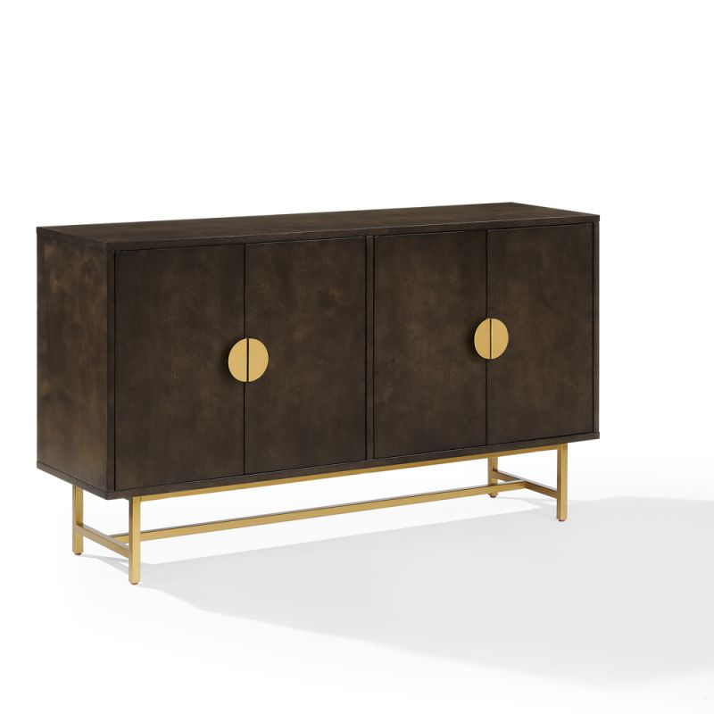 Crosley Furniture - Blair Sideboard Dark Brown/Gold - CF4220-BR