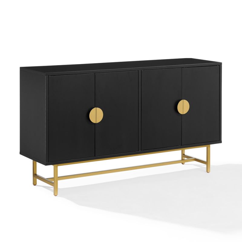 Crosley Furniture - Blair Sideboard Matte Black/Gold - CF4220-MB