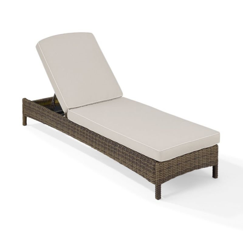 Crosley Furniture - Bradenton Chaise Lounge With Sand Cushions - KO70070WB-SA