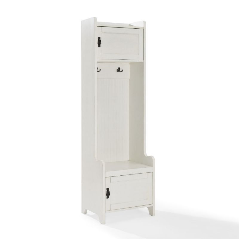 Crosley Furniture - Fremont Entryway Tower in Distressed White - CF6016-WH