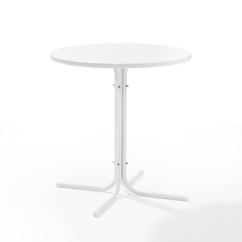 Crosley Furniture - Griffith Outdoor Bistro Table White Satin - CO1014-WH