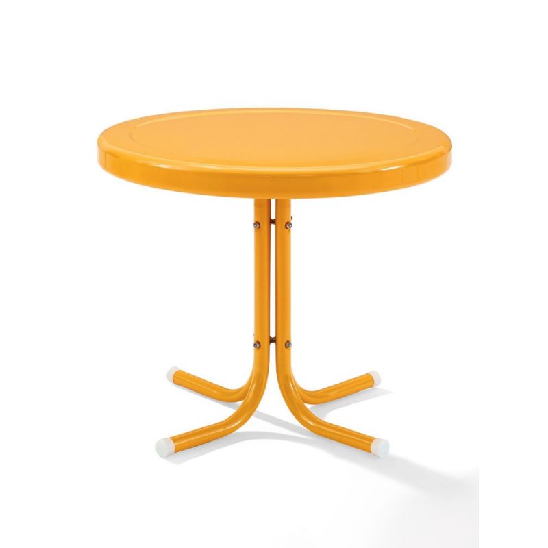 Crosley Furniture - Retro Metal Side Table in Tangerine - CO1011A-TG