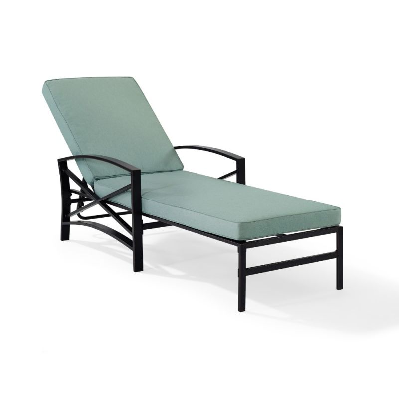 Crosley Furniture - Kaplan Chaise Lounge Mist/Oil Rubbed Bronze - KO60018BZ-MI