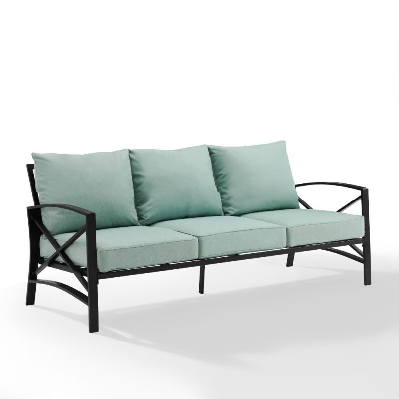 Crosley Furniture - Kaplan Outdoor Metal Sofa Mist/Oil Rubbed Bronze - KO60027BZ-MI