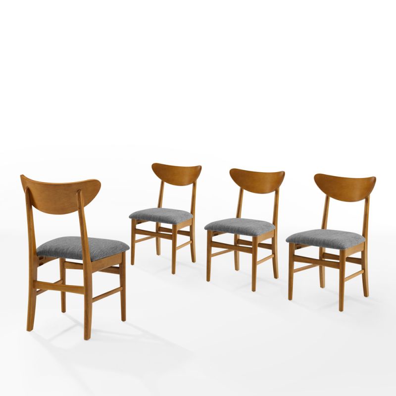 Crosley Furniture - Landon 4-Piece Wood Dining Chair Set Acorn - 4 Chairs - KF20034AC