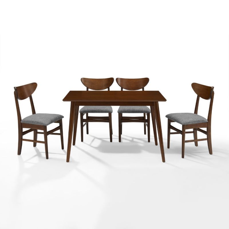 Crosley Furniture - Landon 5 Piece Dining Set Mahogany - Table & 4 Wood Back Chairs - KF13046MA