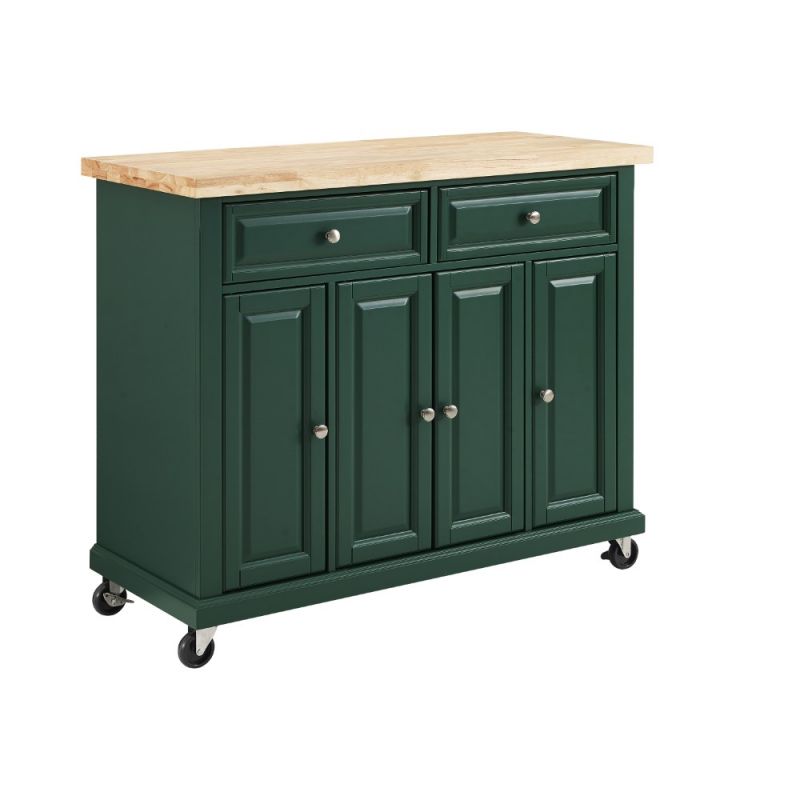 Crosley Furniture - Madison Kitchen Island/Cart Emerald - CF3021-EM