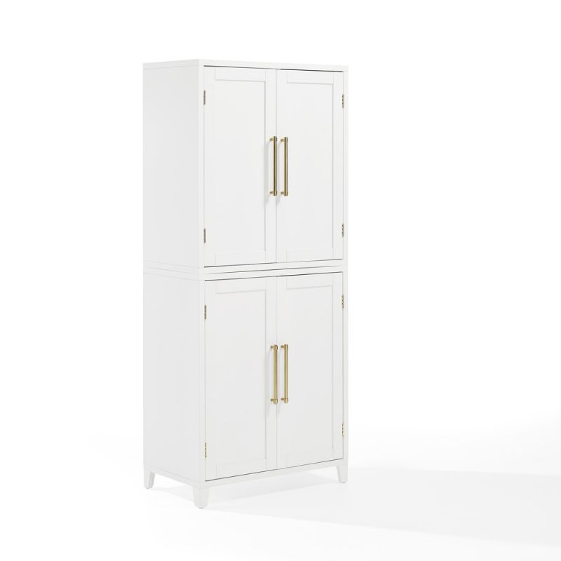 Crosley Furniture - Roarke Kitchen Pantry Storage Cabinet White - KF33051WH