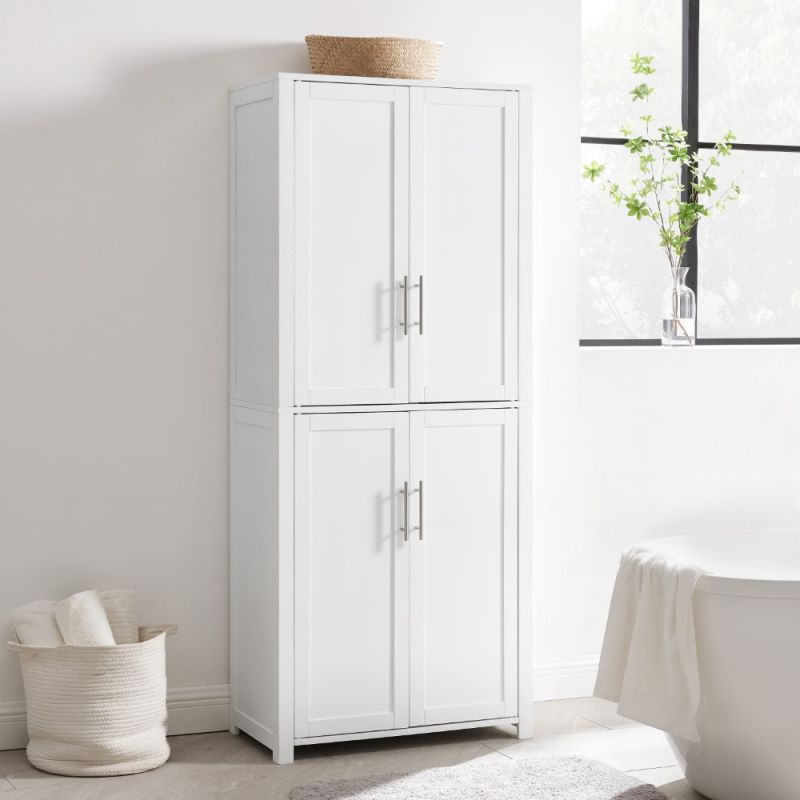 Crosley Furniture - Savannah Tall Pantry White - CF3115-WH