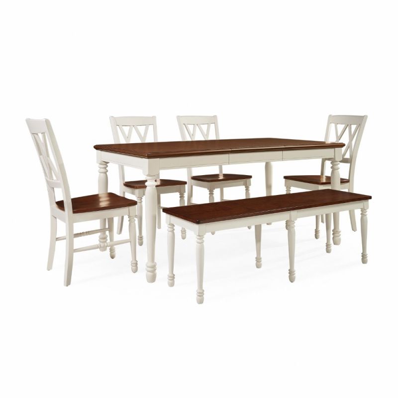 Crosley Furniture - Shelby 6 Piece Dining Set - KF20004-WH