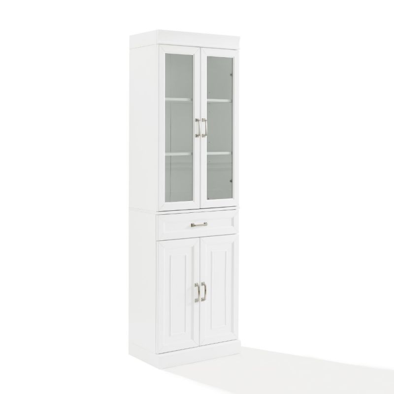Crosley Furniture - Stanton Glass Door Pantry White - KF33032WH