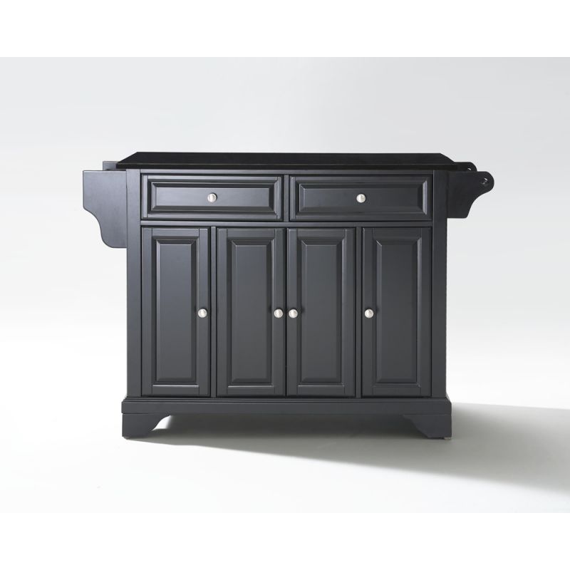 Crosley Furniture - LaFayette Solid Black Granite Top Kitchen Island in Black Finish - KF30004BBK