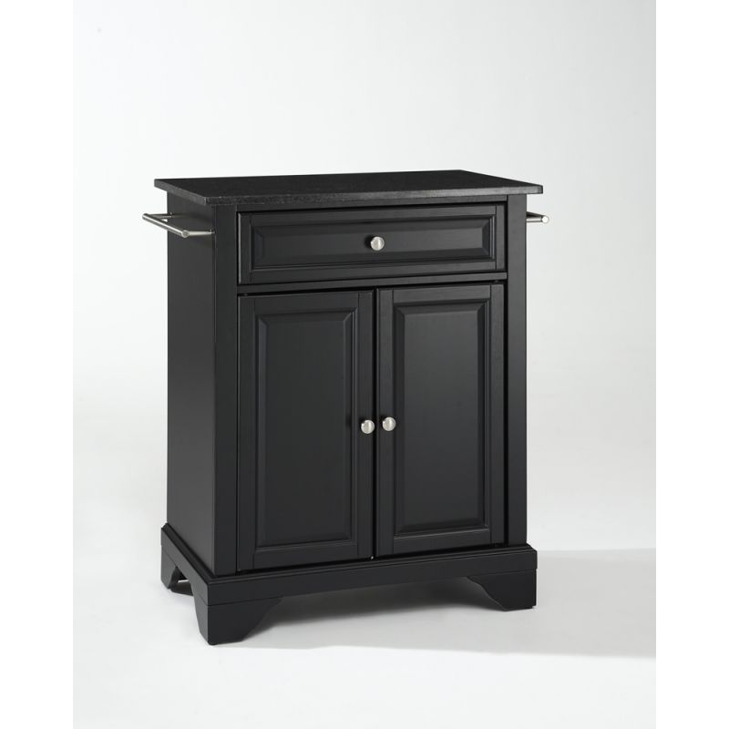 Crosley Furniture - LaFayette Solid Black Granite Top Portable Kitchen Island in Black Finish - KF30024BBK
