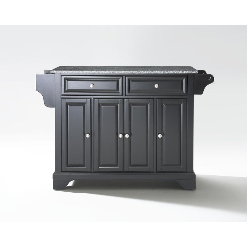 Crosley Furniture - LaFayette Solid Granite Top Kitchen Island in Black Finish - KF30003BBK