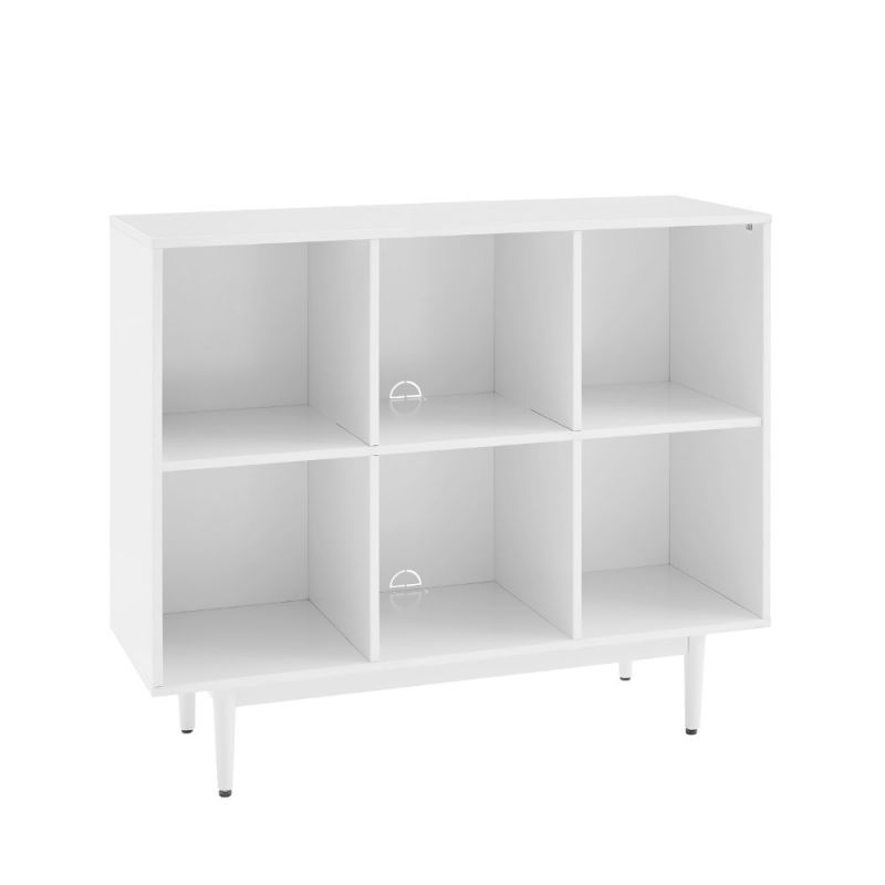 Crosley Furniture - Liam 6 Cube Bookcase White - CF1121-WH